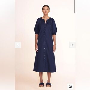NWOT STAUD size XS Vincent dress in navy blue